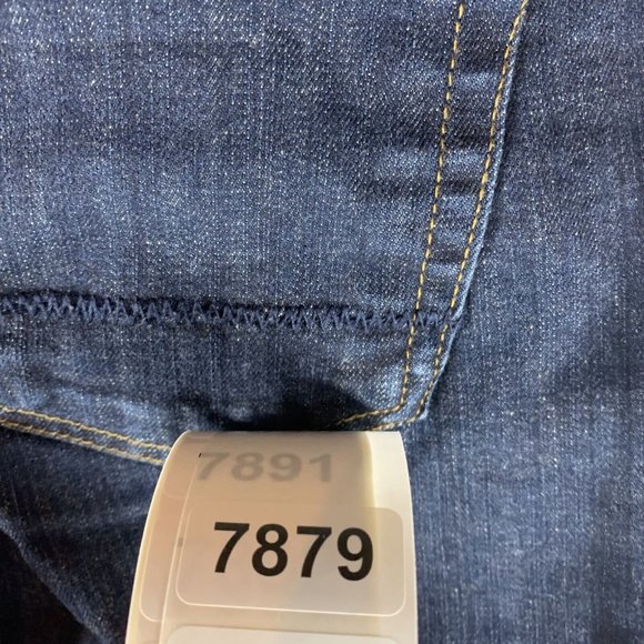 Lands' End Canvas Jeans Women's 30 Blue Denim Stretch Low Rise Straight Leg 7879 - Picture 9 of 9